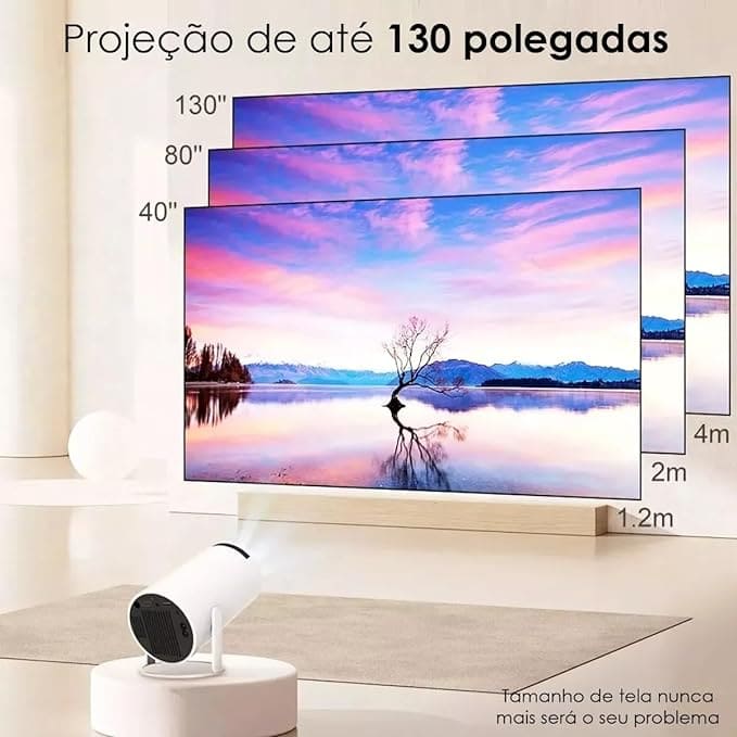 PROJETOR SMART HY300 PRO 4K - OFERTA LIMITADA🔥 - ENQUANTO DURAR AS ÚLTIMAS UNIDADES