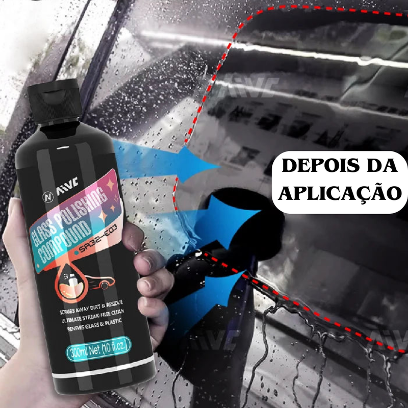 Limpa Vidros Hidrofóbico - melhora a visibilidade, repele a água e remove manchas