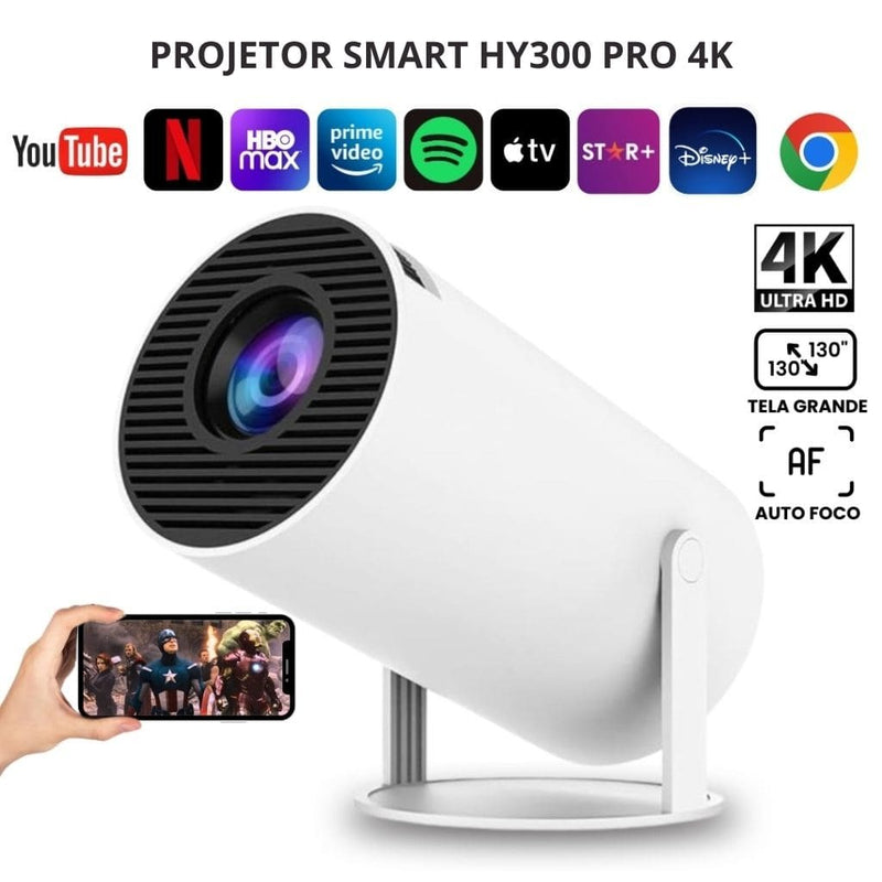 PROJETOR SMART HY300 PRO 4K - OFERTA LIMITADA🔥 - ENQUANTO DURAR AS ÚLTIMAS UNIDADES