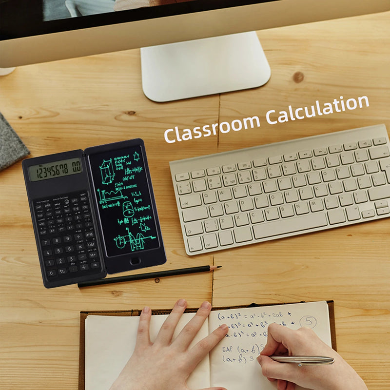 CALCULADORA CIENTÍFICA COM BLOCO PARA ANOTAÇÕES - CALCNOTE PRO