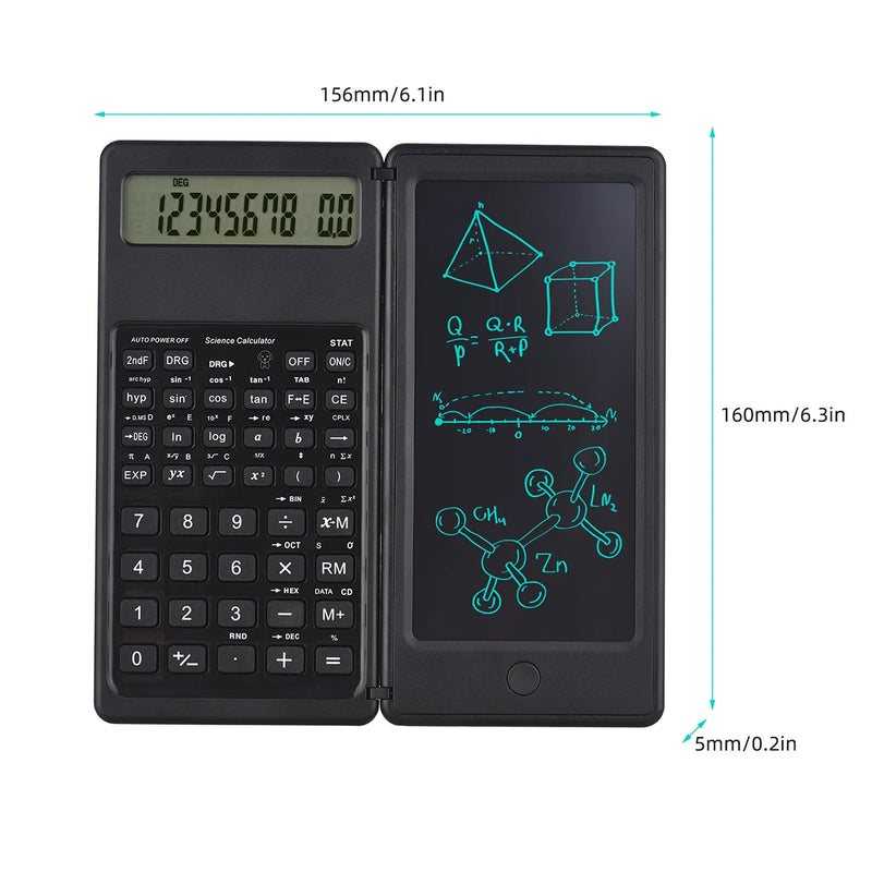 CALCULADORA CIENTÍFICA COM BLOCO PARA ANOTAÇÕES - CALCNOTE PRO